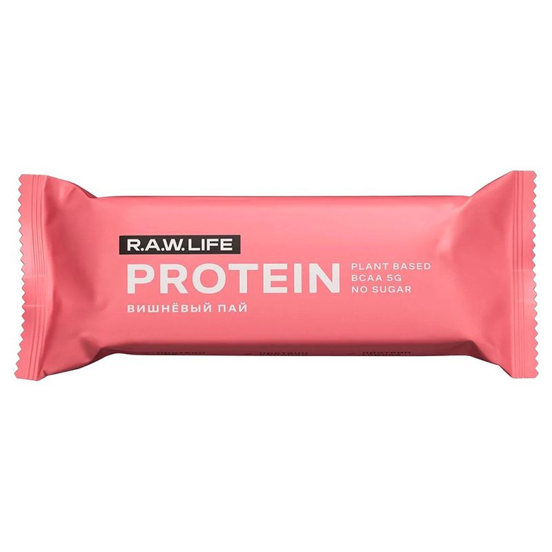 Изображение товара Протеиновый батончик R.A.W. Life Вишнёвый пай 43г натуральный и полезный перекус