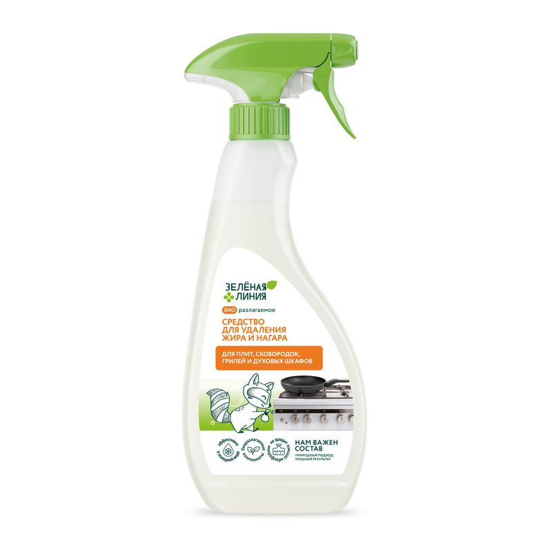 Изображение товара Средство для удаления жира и нагара Зелёная Линия, 500мл
