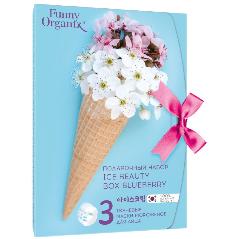 Изображение товара Подарочный набор масок для лица Funny Organix Ice Beauty Box Blueberry