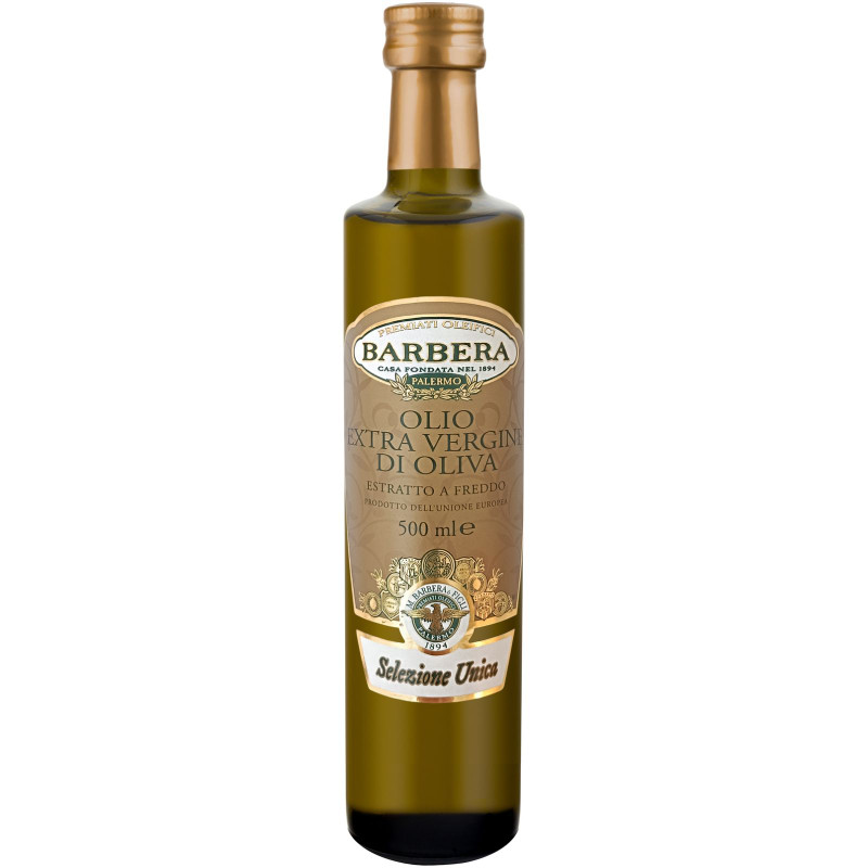 Изображение товара Масло оливковое Barbera Selezione Unica Extra Vergine 500г Италия высокого качества