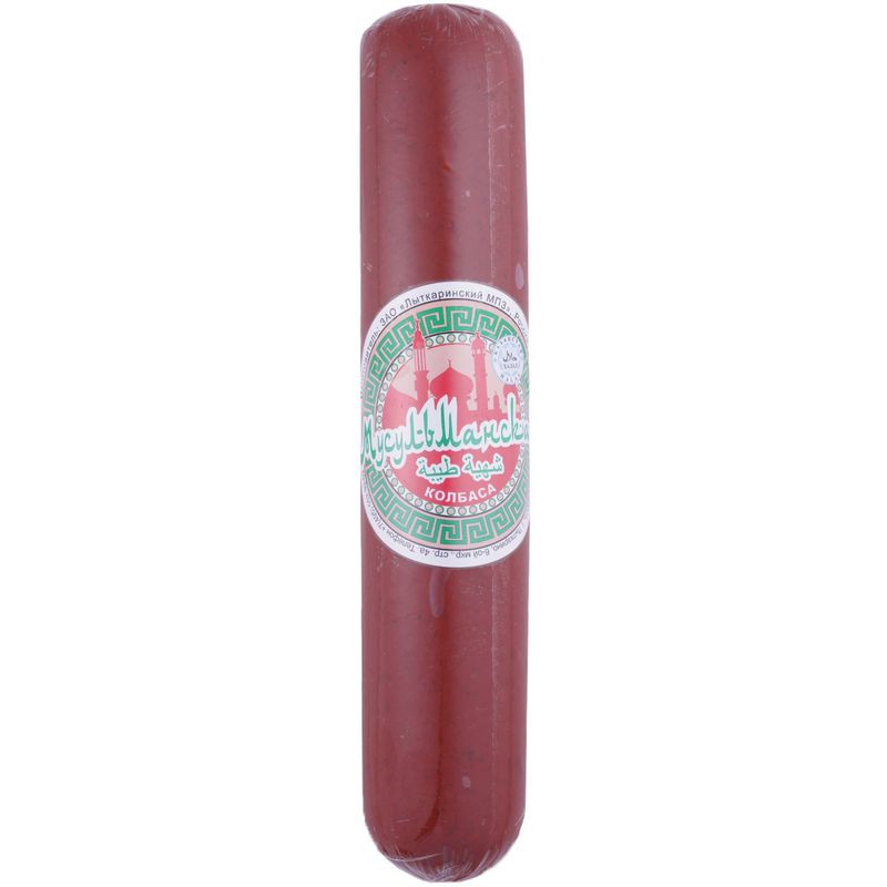 Изображение товара Полукопченая колбаса Рузком Мусульманская 600 г батон из мяса птицы и говядины