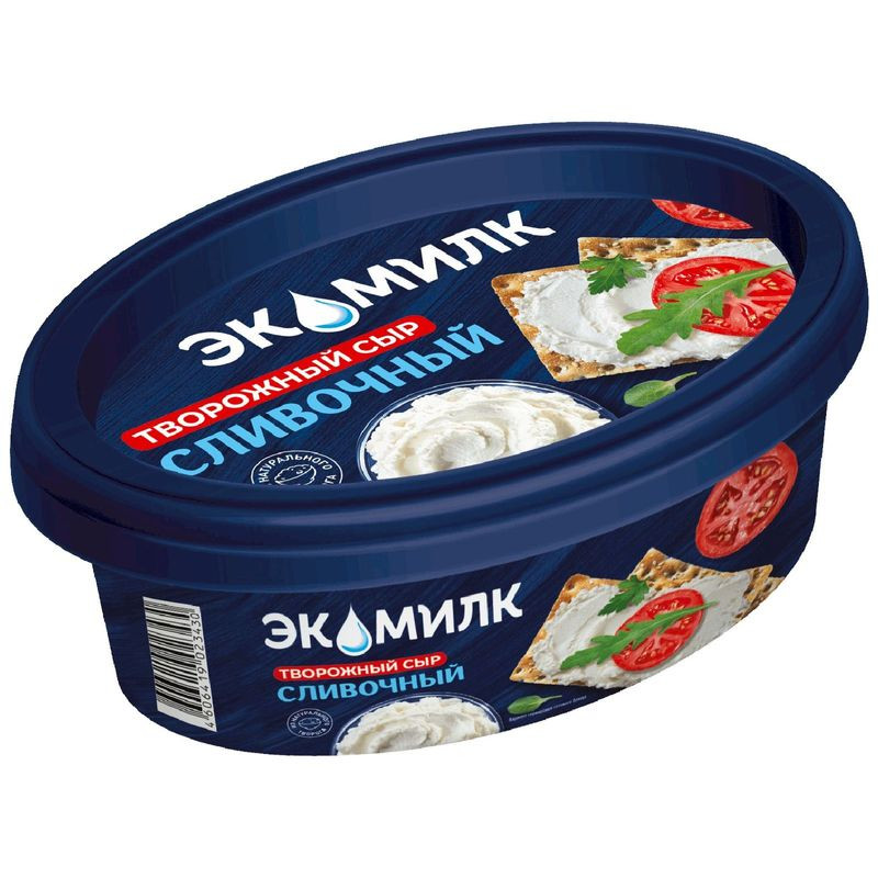 Изображение товара Сыр творожный ЭкоМилк 60%, 120г - вкусный и полезный продукт