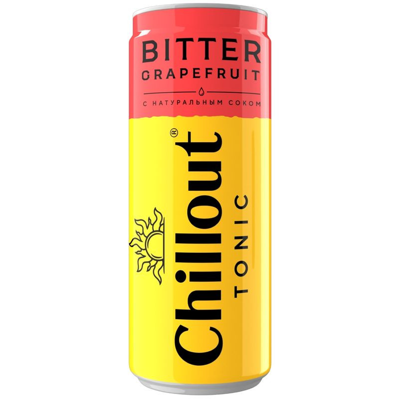 Изображение товара Тоник Chillout Bitter grapefruit 330 мл - освежающий напиток