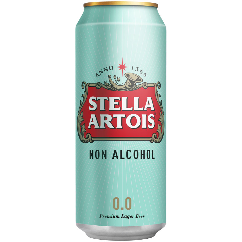 Изображение товара Пиво безалкогольное Stella Artois светлое, 450мл
