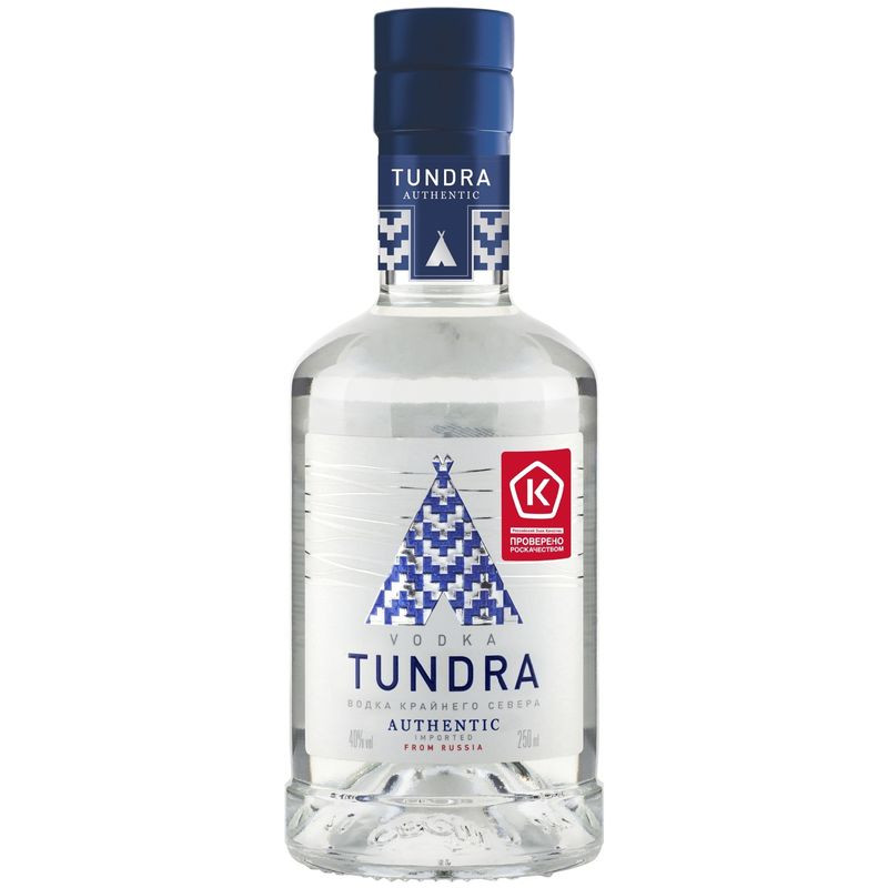 Изображение товара Водка Tundra Аутентик 40% 250ml - мягкий вкус и высокое качество