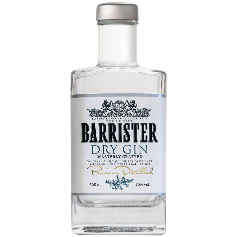 Изображение товара Джин Barrister 40% 500мл - классический London Dry Gin с цитрусовыми и пряными нотами