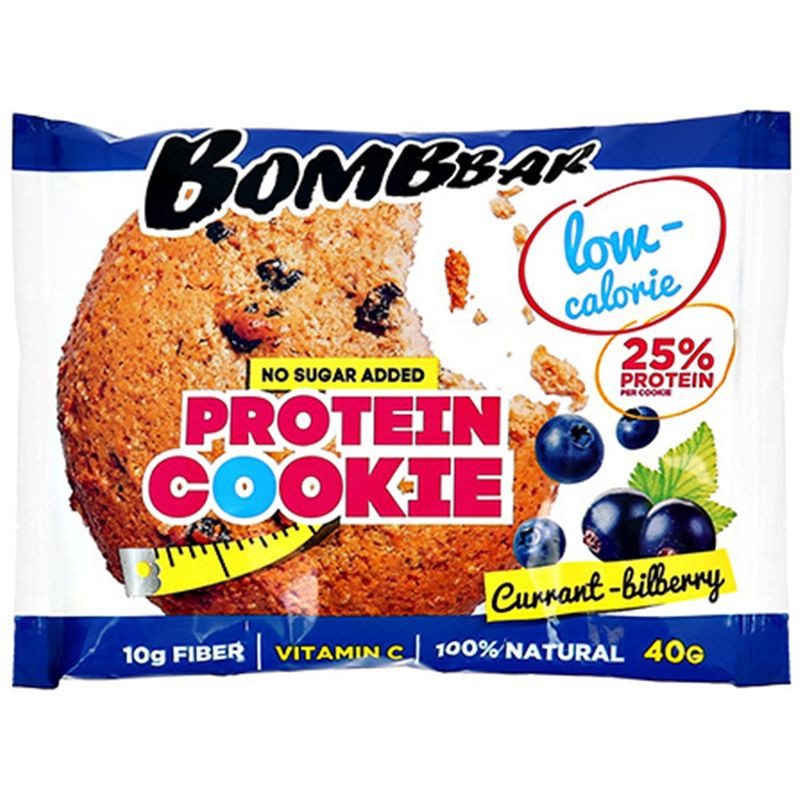 Изображение товара Печенье Bombbar Смородина-черника неглазированное 40г полезный перекус