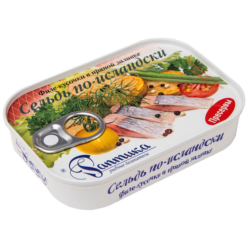 Изображение товара Сельдь Раптика по-исландски в пряной заливке, 115г