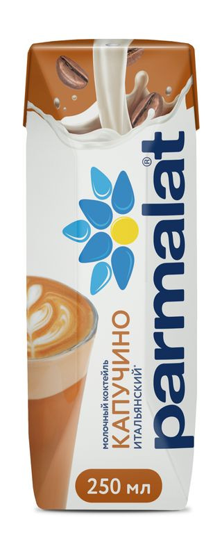 Изображение товара Коктейль молочный Parmalat капучино с кофе и какао 250 мл