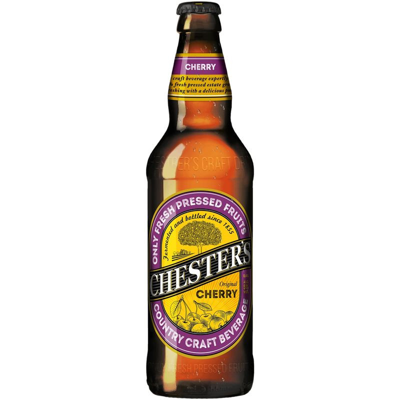 Изображение товара Сидр Chesters фруктовый Вишневый сладкий газированный 5% 450мл