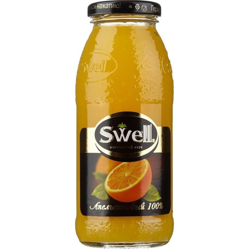 Изображение товара Сок Swell апельсиновый для детского питания, 250мл