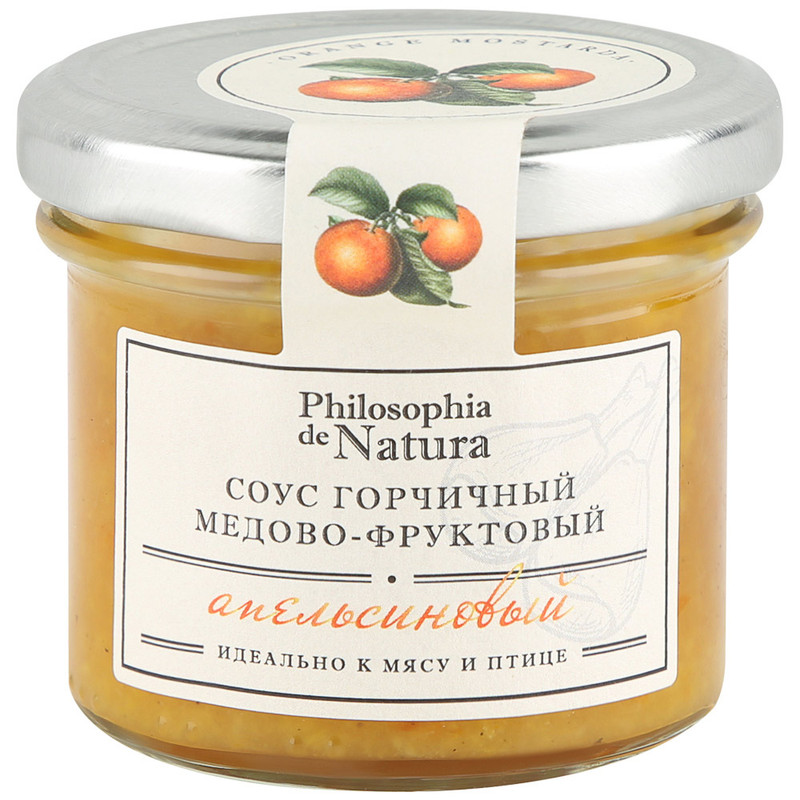 Изображение товара Соус горчичный Philosophia De Natura Апельсиновый медово-фруктовая, 100мл