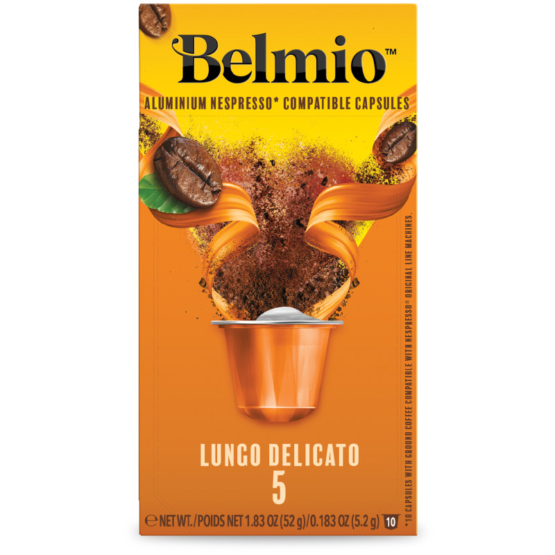 Изображение товара Кофе в капсулах Belmio Lungo Delicato натуральный жареный молотый, 10х5,2г