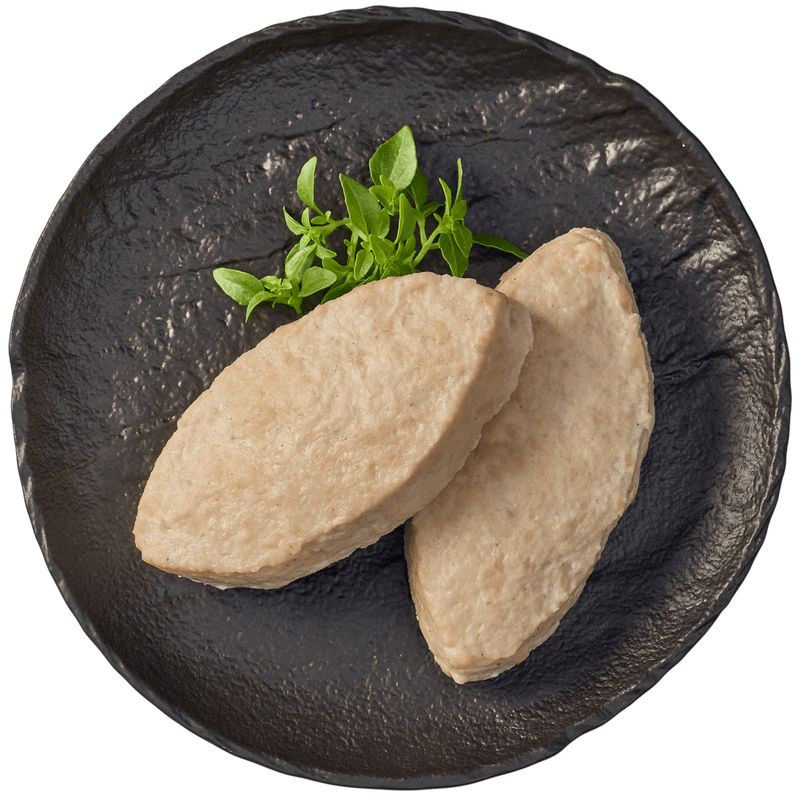 Изображение товара Куриные паровые котлеты Перекрёсток Select 160 г натуральное основное блюдо