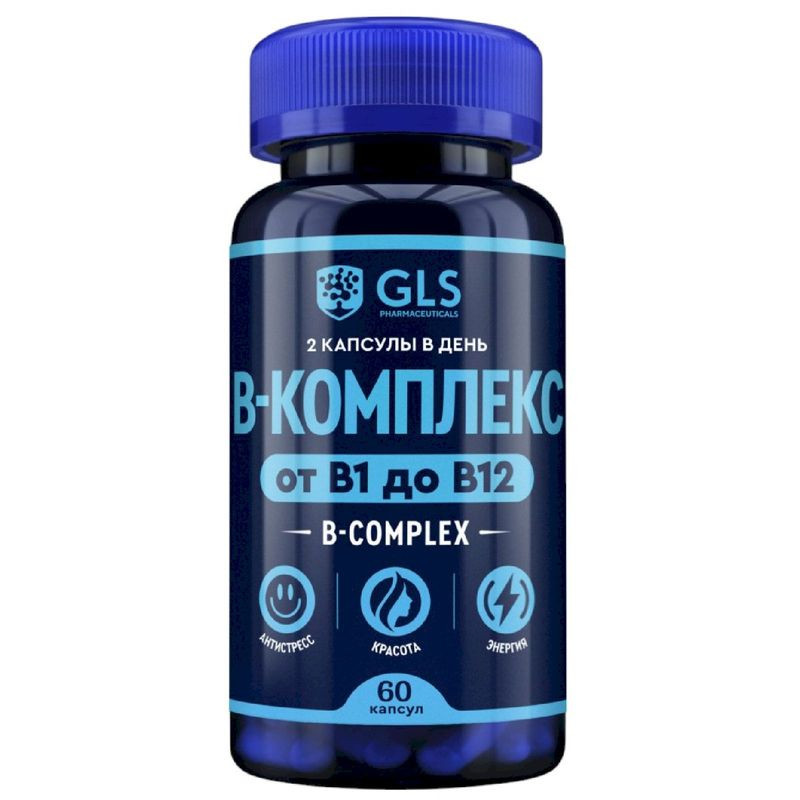 Изображение товара БАД B-комплекс 430мг, 60шт от GLS Pharmaceuticals