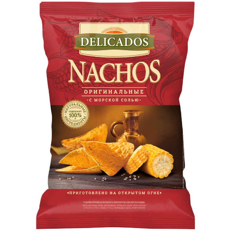 Изображение товара Начос кукурузные Delicados оригинальные, 150г