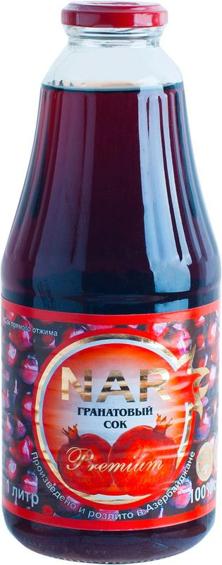 Изображение товара Гранатовый восстановленный сок Nar 1л для детского питания