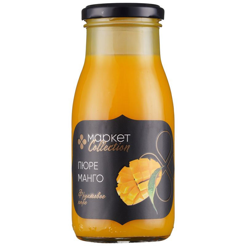 Изображение товара Пюре манго фруктовое пастеризованное Market Collection 250 мл