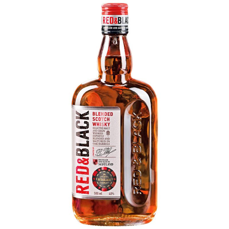 Изображение товара Виски Red and Black купажированный 3-летний, 500мл