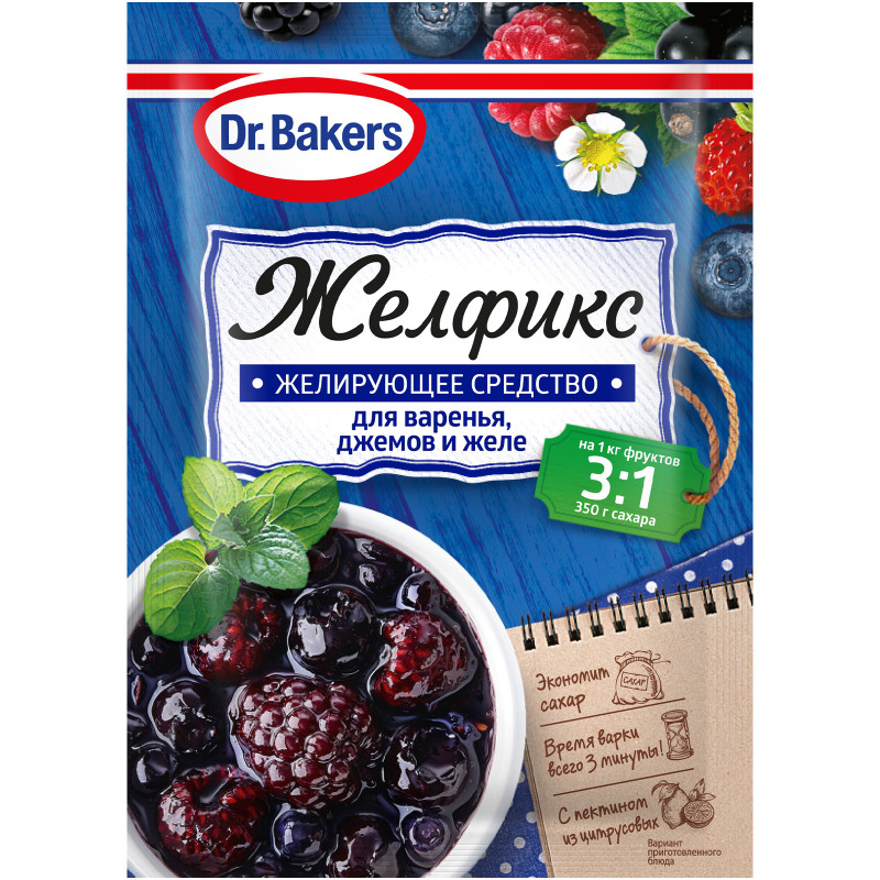 Изображение товара Заготовки Dr.Bakers Желфикс 3:1 домашние, 25г