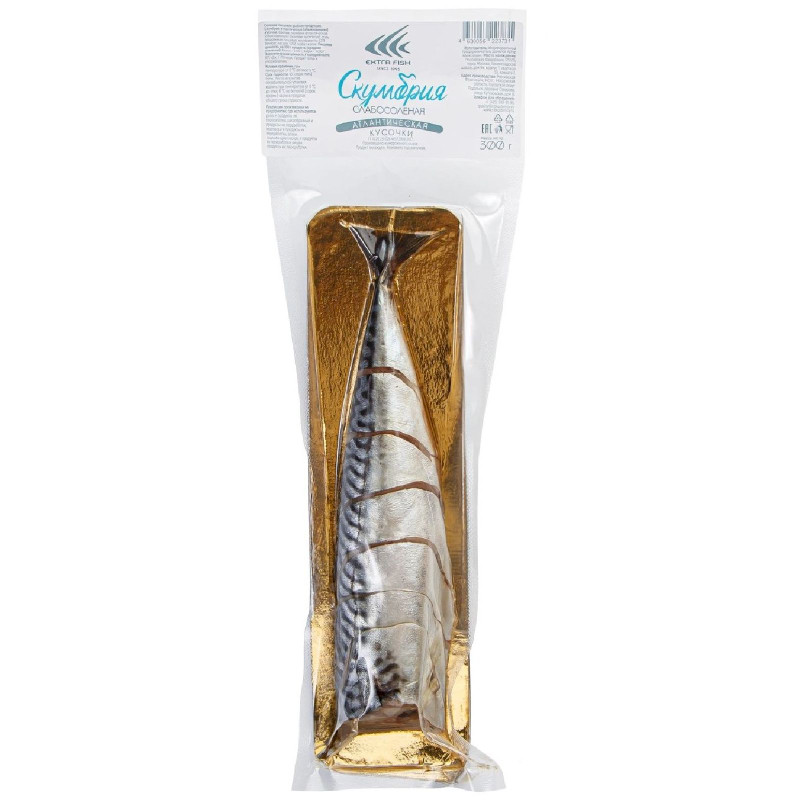 Изображение товара Скумбрия Extra Fish атлантическая солёная кусочки, 300г