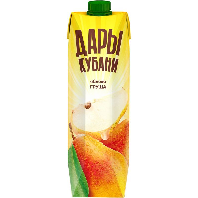 Изображение товара Нектар Яблочно-грушевый Дары Кубани 950 мл натуральный без сахара