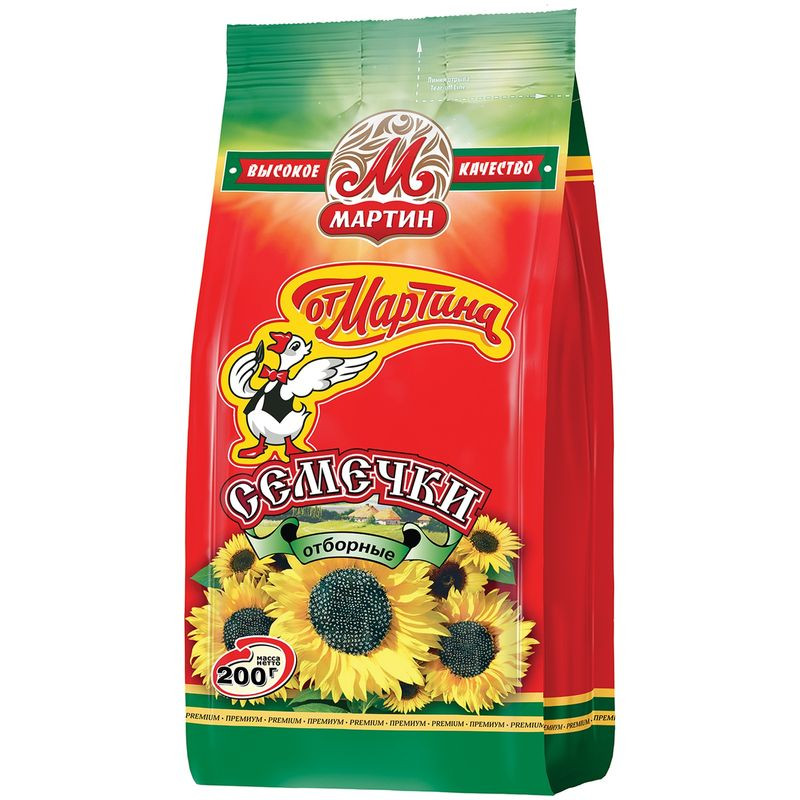 Изображение товара Семечки От Мартина жареные 200г питательная закуска