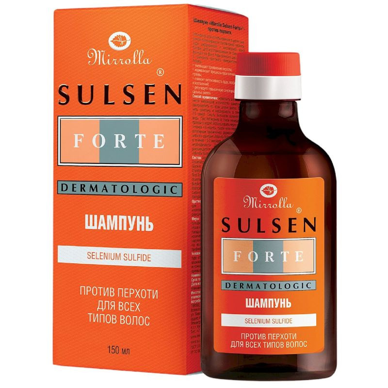 Изображение товара Шампунь Sulsen Forte против перхоти 150 мл для борьбы с перхотью и укрепления волос
