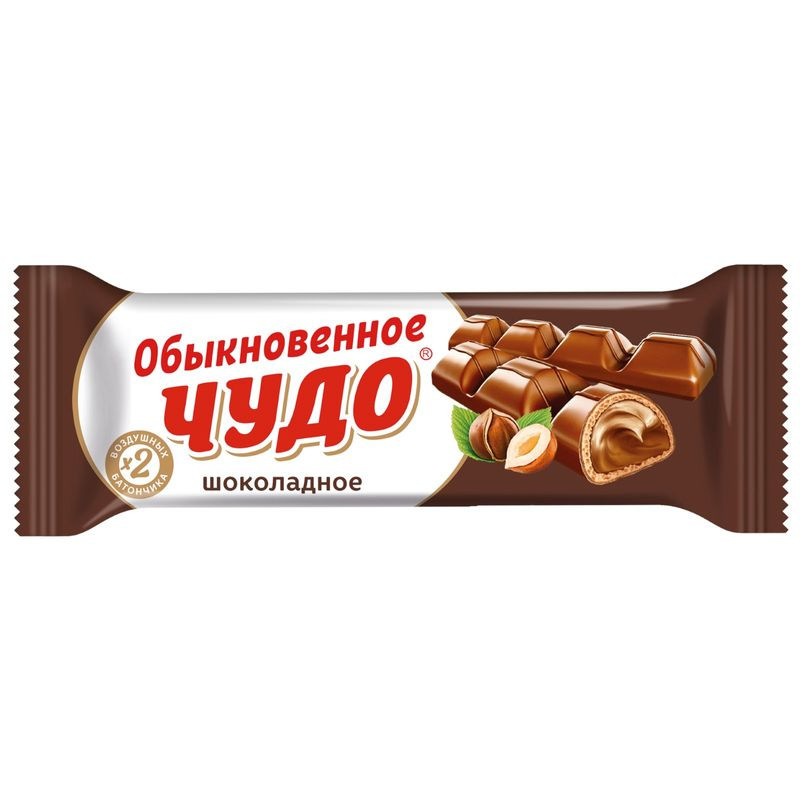 Изображение товара Конфеты вафельные Славянка Обыкновенное чудо шоколадные 55г