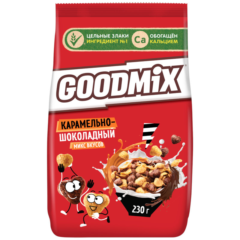 Изображение товара Готовый завтрак Goodmix карамель-шоколад, 230г