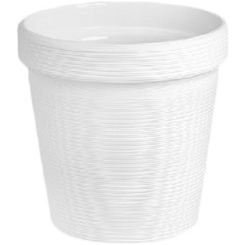 Изображение товара Кашпо для цветов белое Терра ВМС 1,1л