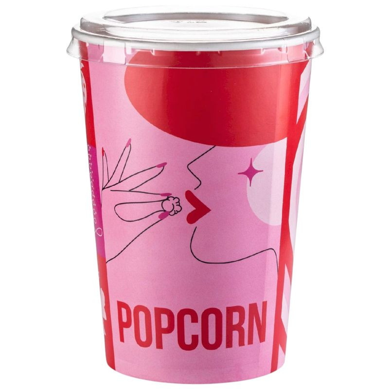 Изображение товара Попкорн Зебра карамельный с вкусом клубники, сливок и белой шоколадной глазурью 120г