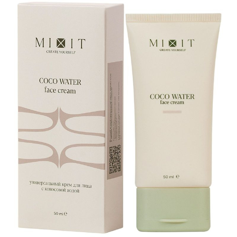 Изображение товара Крем для лица Mixit с кокосовой водой 50 мл увлажнение и уход за кожей