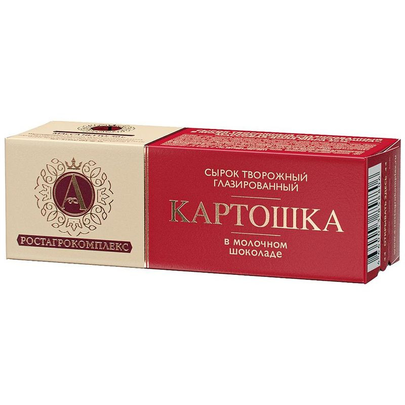 Изображение товара Сырок А.Ростагрокомплекс Картошка в шоколаде, 50г