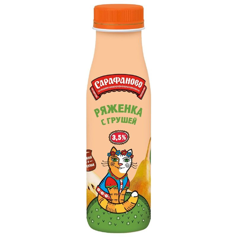 Изображение товара Ряженка Сарафаново с грушей 3.5% 260г