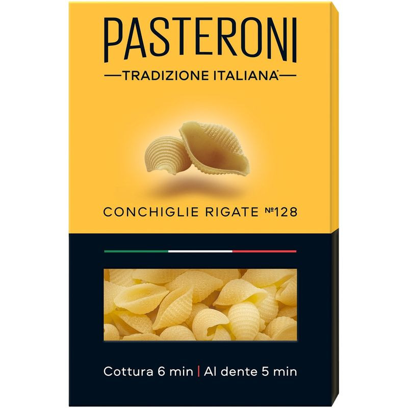 Изображение товара Макароны Pasteroni Конкилье Ригате, 400г - идеальный выбор для пасты