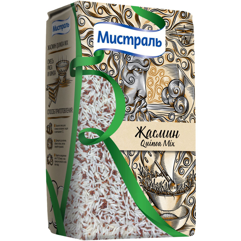 Изображение товара Смесь Мистраль Жасмин Qiunoa Mix рис и красный киноа, 500г