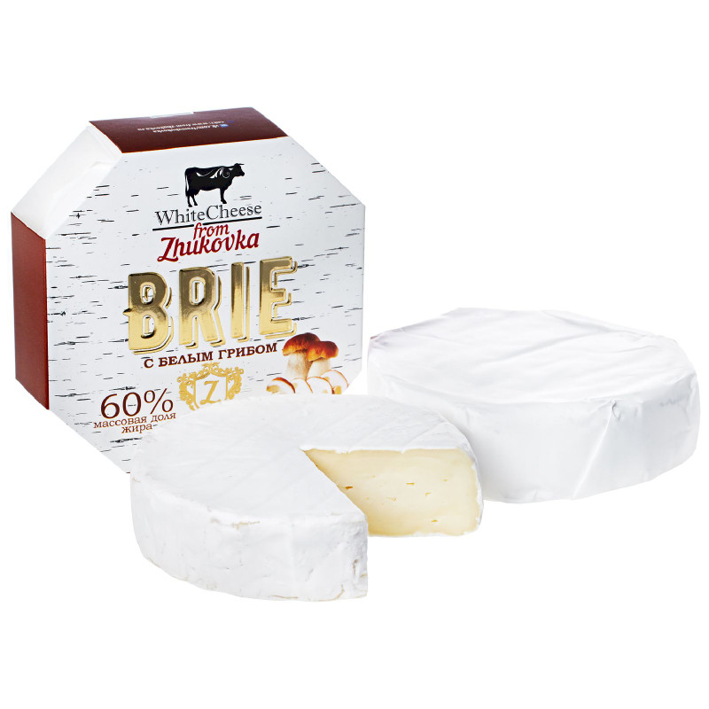 Изображение товара Сыр White Cheese from Zhukovka Бри с белым грибом 60%, 125г
