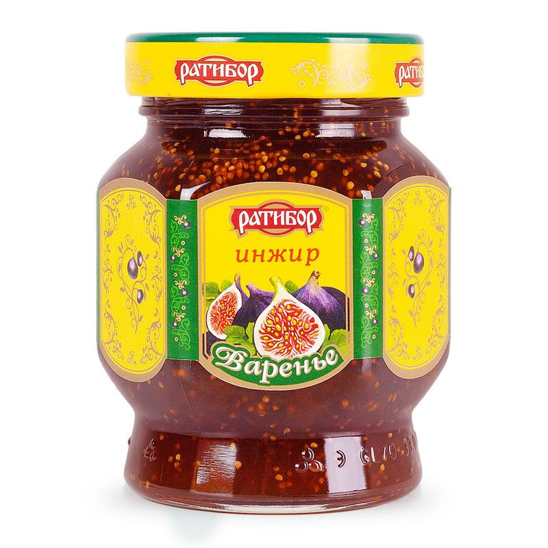 Изображение товара Варенье Ратибор инжир 350 г натуральное сладкое лакомство