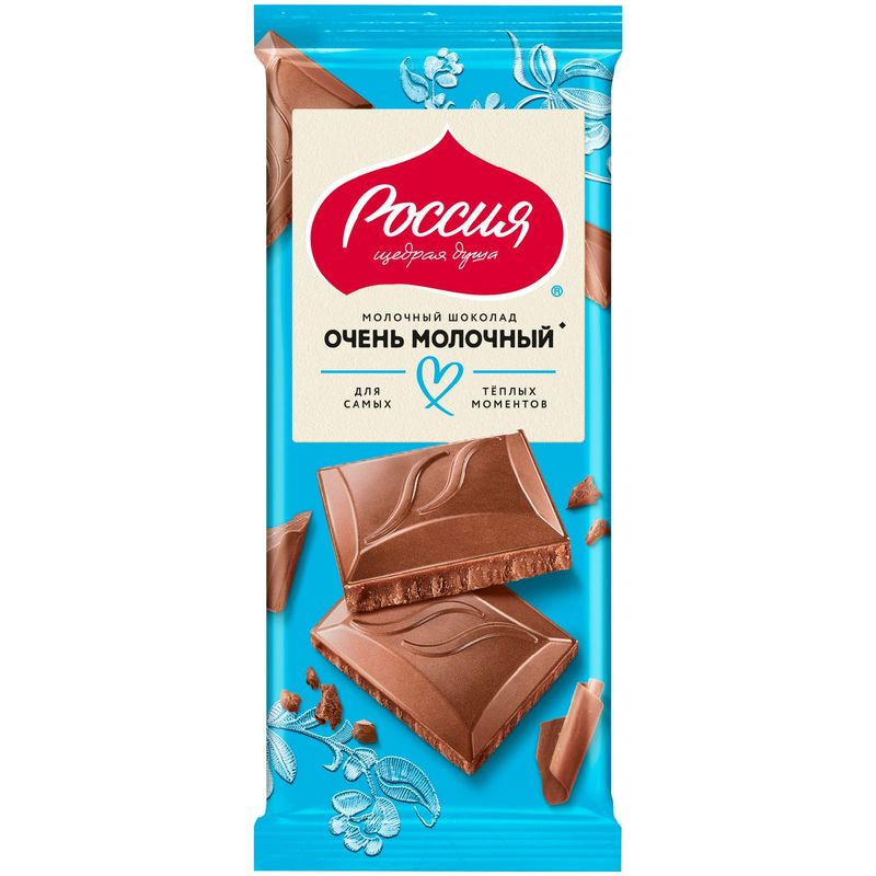 Изображение товара Молочный шоколад Россия - Щедрая Душа 75г очень молочный