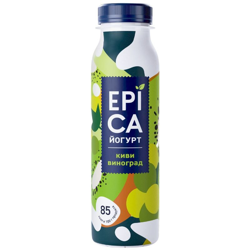 Изображение товара Йогурт Epica питьевой киви-виноград 2.5% 260г