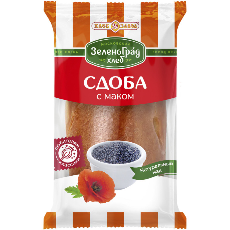 Изображение товара Сдоба Хлебозавод №28 с маком, 80г