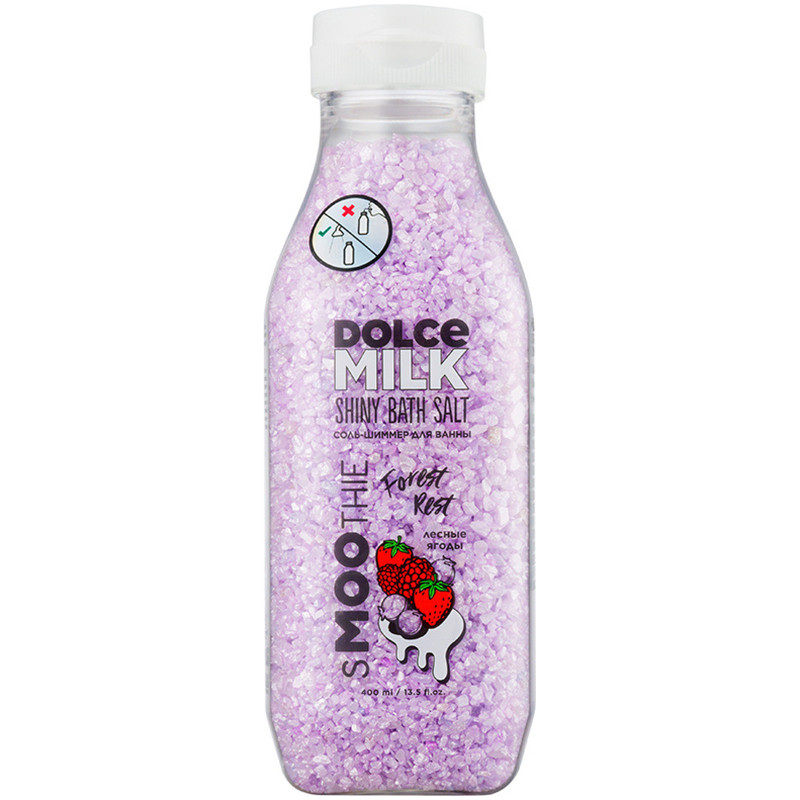 Изображение товара Соль-шиммер для ванн Dolce Milk Smoothie Forest rest 400мл расслабляющая и увлажняющая