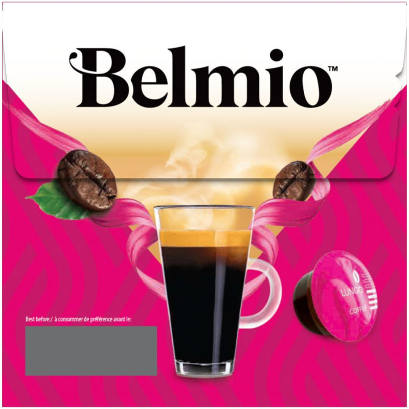 Изображение товара Кофе в капсулах Belmio Lungo Fortissimo натуральный жареный молотый, 16х7г
