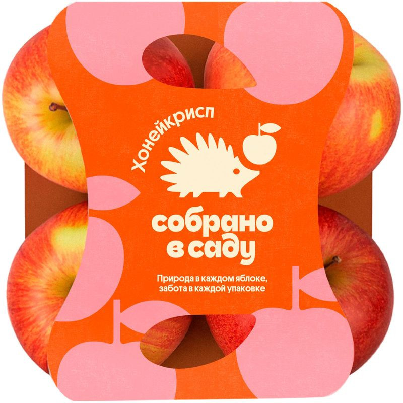 Изображение товара Яблоки Собрано В Саду Хонейкрисп 4 шт - свежий натуральный продукт Россия