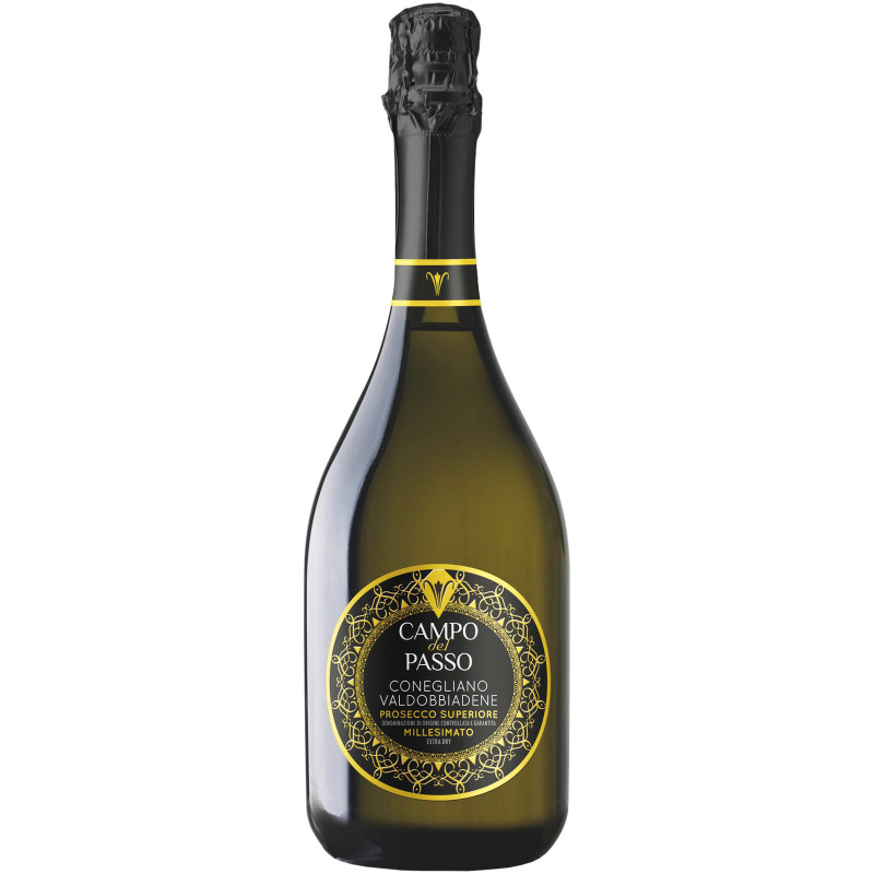 Изображение товара Вино игристое Campo Del Passo Prosecco Conegliano Valdobbiadene DOCG белое сухое 12%, 750мл