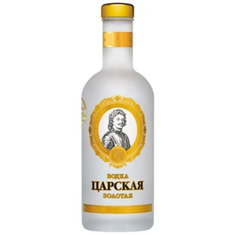 Изображение товара Водка Царская Золотая 40% 500мл - великолепный алкогольный напиток