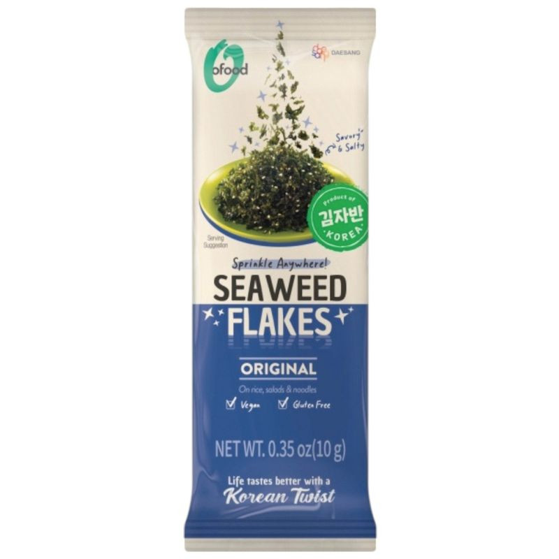 Изображение товара Снеки O'Food Нори хлопья с оригинальным вкусом 10г - натуральный корейский деликатес
