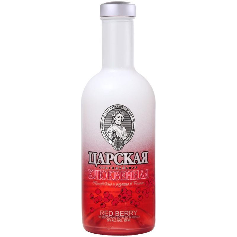 Изображение товара Настойка Царская Оригинальная клюквенная 38% 500 мл натуральный напиток для взрослых