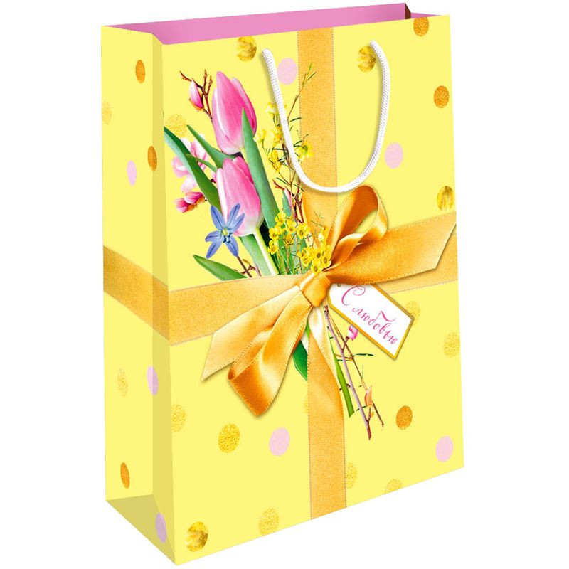 Изображение товара Подарочная сумка Арт и Дизайн АА 10х45.5х33 см из бумаги